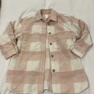 H&M plaid shacket